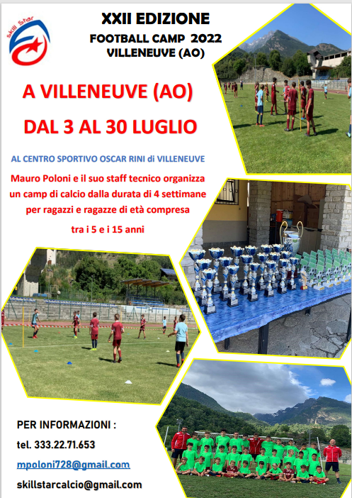SUMMER CAMP 2022 - ASD SKILLSTAR